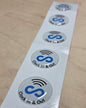 5 Pack 1" White Round Replacement Connecteam Label with Ready to use NFC 213 Tags for Clock in & Out -Rewriteable NFC tag