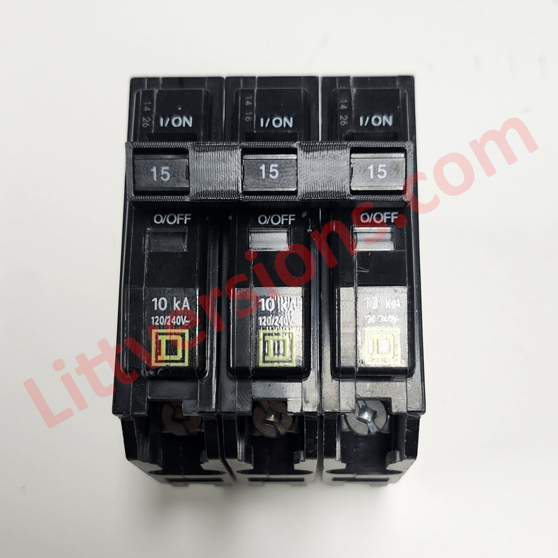 QO/QO1HTCP Handle Tie for Joining 2/3/4 Single Pole or 2/3/4 Pole 3/4" Wide Replacement for Square D Type QO Electric Breakers Common Trip Breakers QO1HTCP QO Circuit Breaker