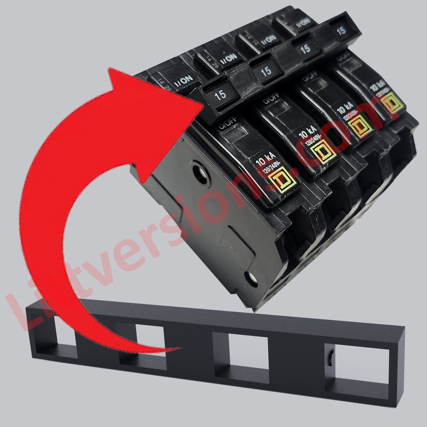 2 Pack Handle Tie Join 4 Single Poleor 4 Pole 3/4" Wide Replacement for Square D Type QO Electric Breakers Common Trip Breakers QO1HTCP QO Circuit Breaker