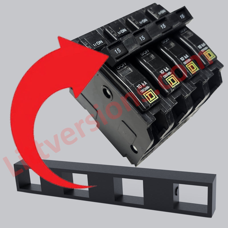 QO/QO1HTCP Handle Tie for Joining 2/3/4 Single Pole or 2/3/4 Pole 3/4" Wide Replacement for Square D Type QO Electric Breakers Common Trip Breakers QO1HTCP QO Circuit Breaker