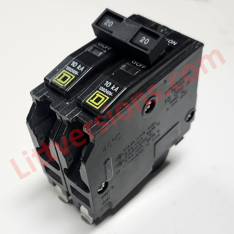 QO/QO1HTCP Handle Tie for Joining 2/3/4 Single Pole or 2/3/4 Pole 3/4" Wide Replacement for Square D Type QO Electric Breakers Common Trip Breakers QO1HTCP QO Circuit Breaker