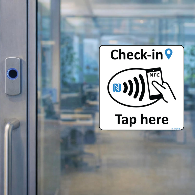 Check-in Automation Label with Rewriteable NTAG215 Tags Asset Tracking Security Patrol Cleaning Crew Equipment Log hospilaity Patient Guest Event Management Clock in/Out