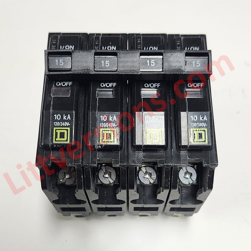 QO/QO1HTCP Handle Tie for Joining 2/3/4 Single Pole or 2/3/4 Pole 3/4" Wide Replacement for Square D Type QO Electric Breakers Common Trip Breakers QO1HTCP QO Circuit Breaker