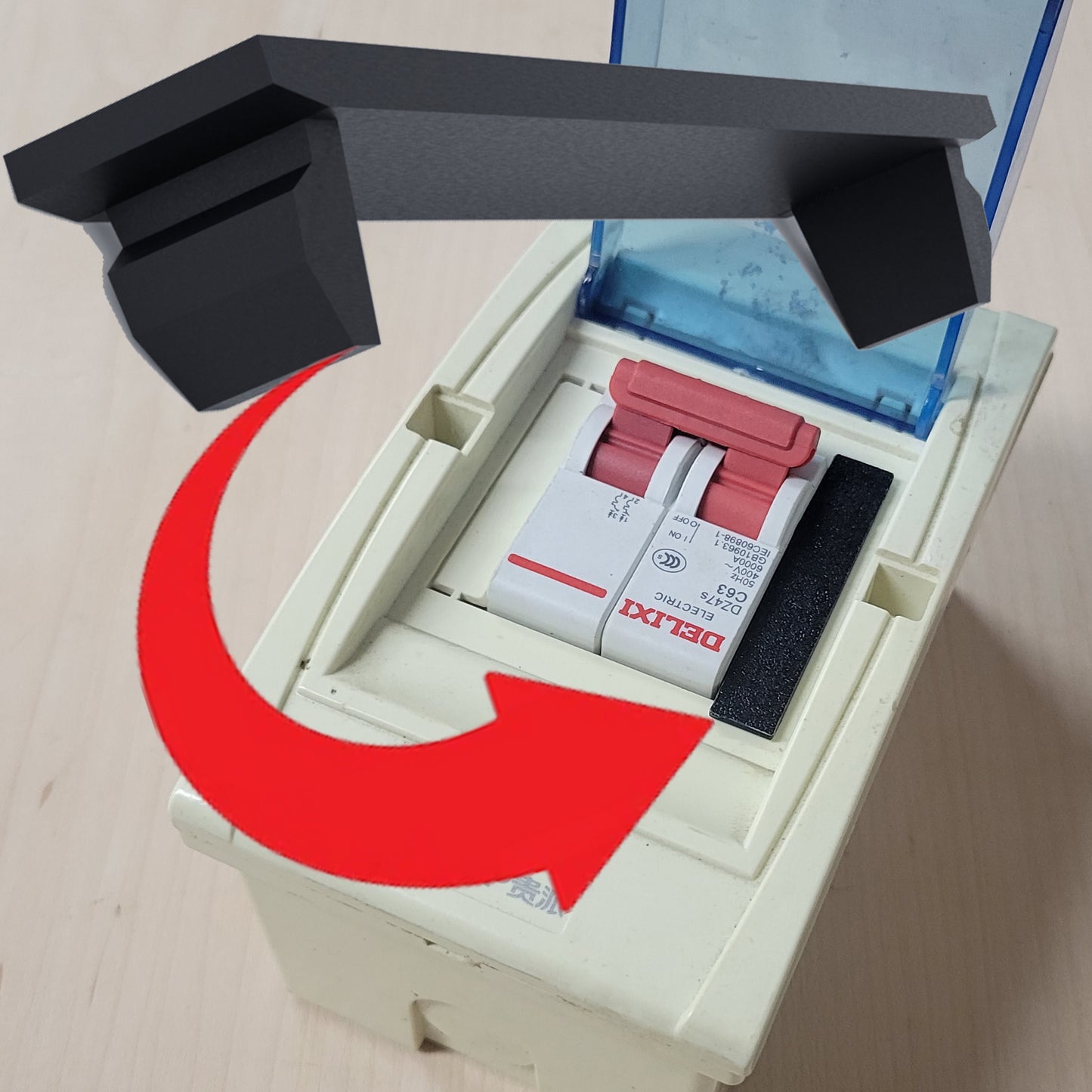 50 Pack 3/8 inch Knockout Filler Plate 3/8" x 2" Blank Flush Cover for MCB Miniature AC DC Circuit Breaker Electrical Panel Box Load Center Universal ABB DIN Rail Boxes