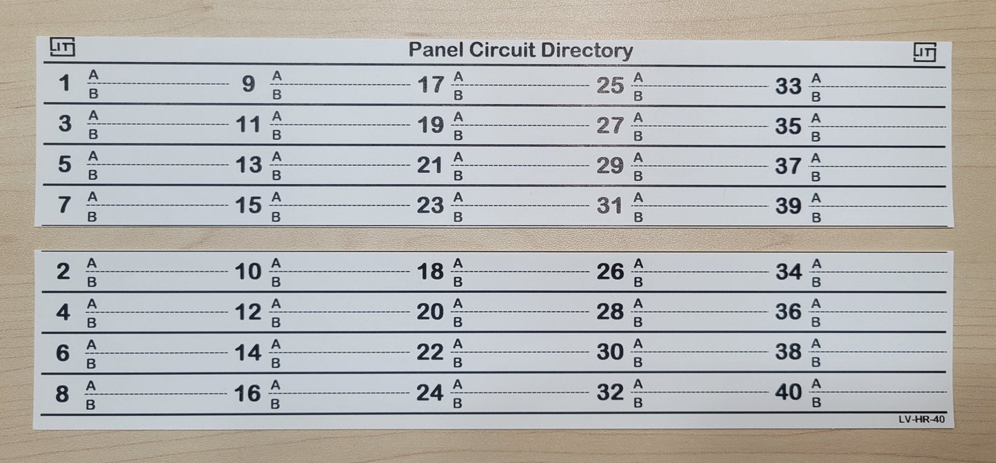 Horizontal 40 Circuits