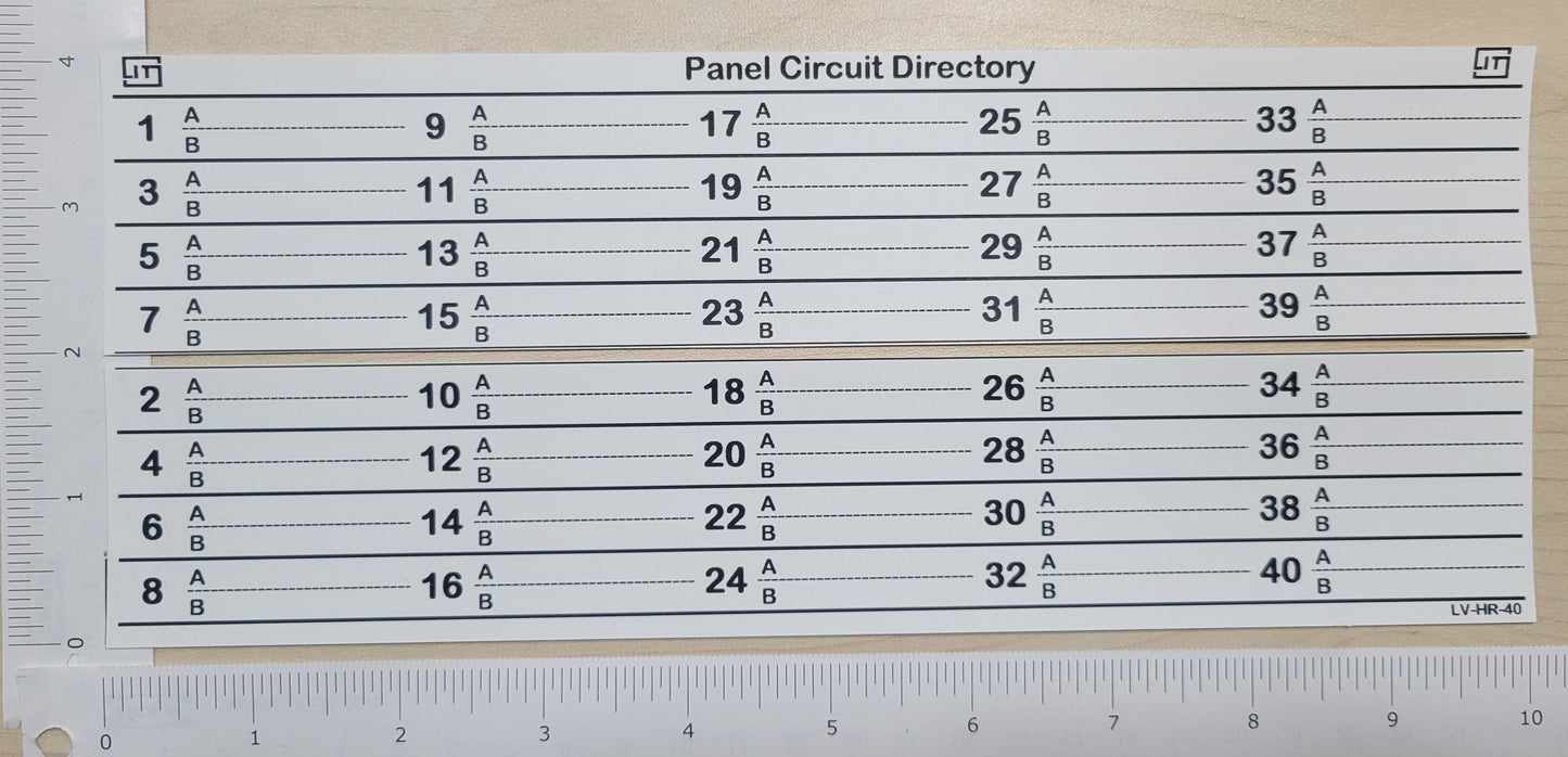 Horizontal 40 Circuits