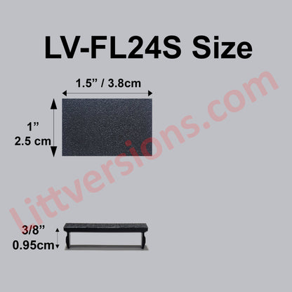 5 Pack 1 inch FPE NBFS PF1CP Federal Pacific Stab-lok Universal Knockout Filler Plate 1" x 1.5" Blank Flush Cover for Twist Thin Circuit Breaker Electrical Panel Box Load Center