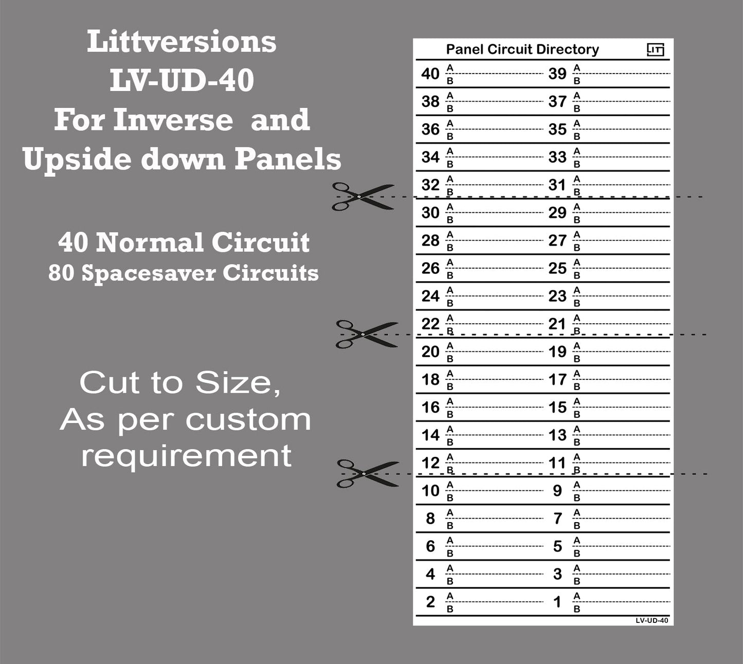 Inverse Upside down 40 Circuits