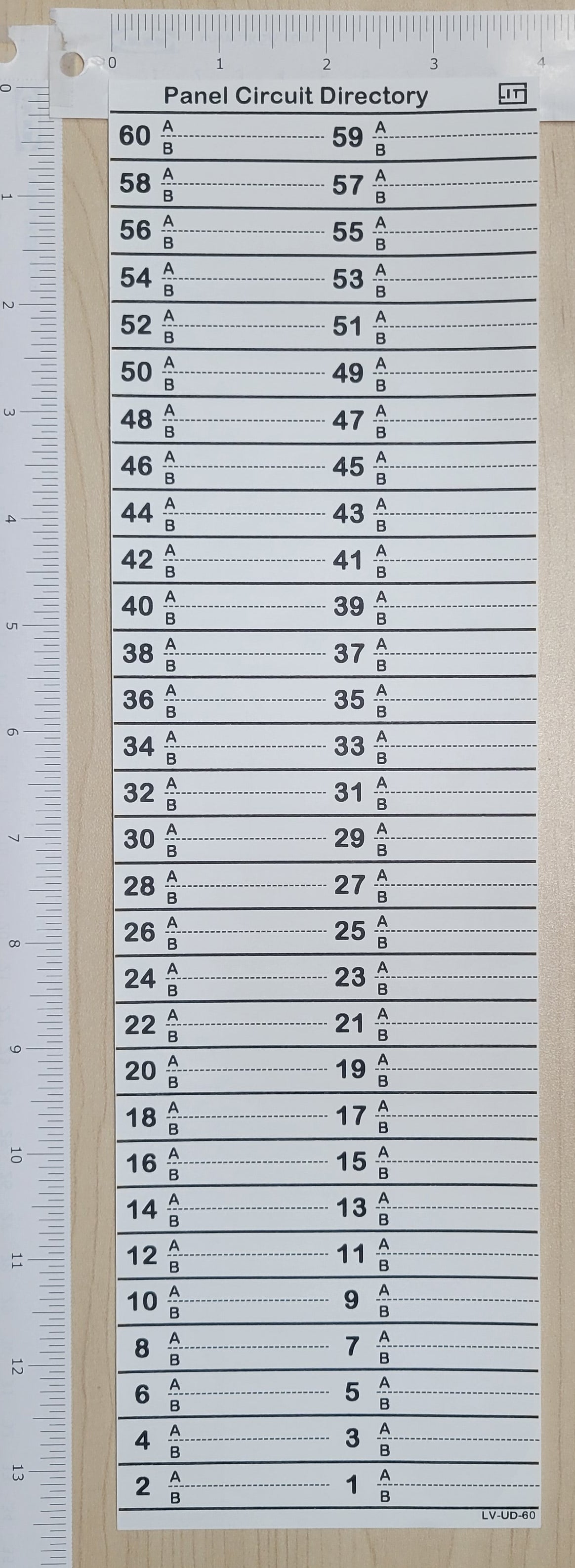 Inverse Upside down 60 Circuits