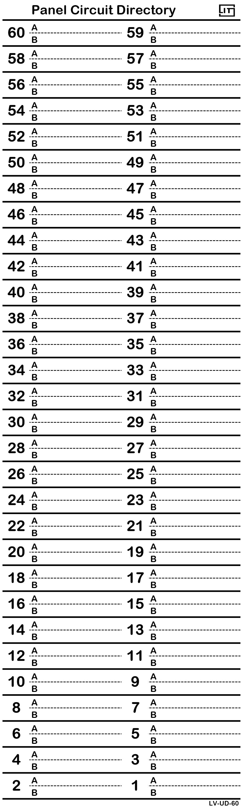 Inverse Upside down 60 Circuits