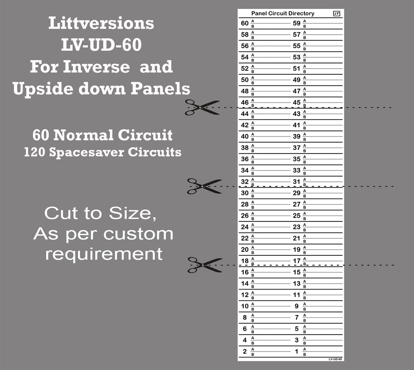 Inverse Upside down 60 Circuits